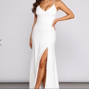 Long White Gown